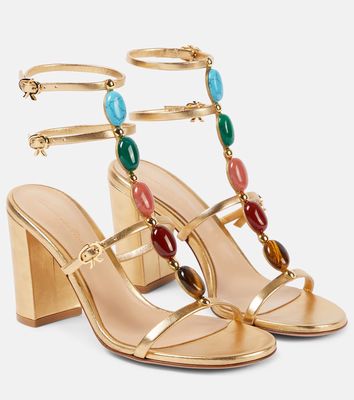 Gianvito Rossi Shanti 85 embellished leather sandals