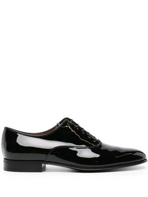 Gianvito Rossi Vittorio patent-leather Oxford shoes - Black