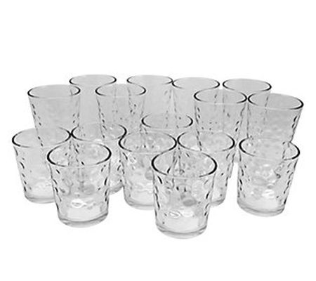 Gibson 16-Piece Tumbler and Double Old Fashione d Glass Set