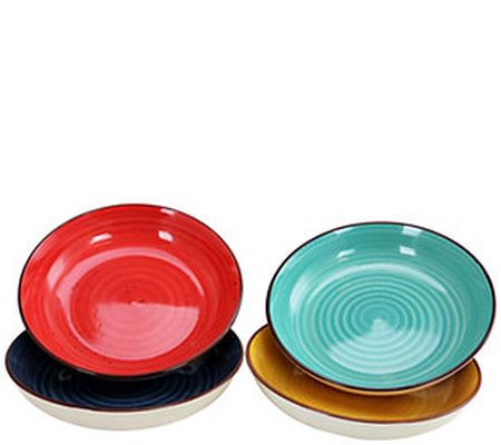 Gibson Color Speckle 4-Piece Salad Bowl Set