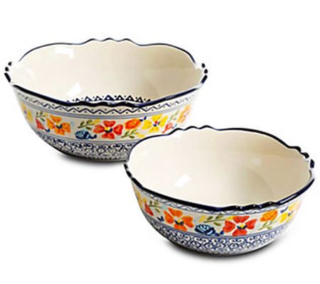 Gibson Home Luxembourg 2-Piece Stoneware Bowl S et