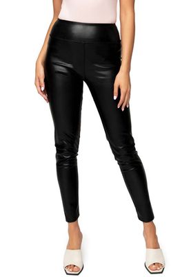GIBSONLOOK Gigi Essential Faux Leather Leggings in Black