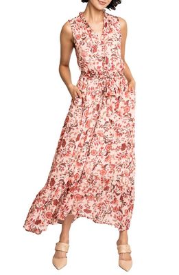GIBSONLOOK Lindsey Floral Ruffle Maxi Dress in Multi Pink Floral