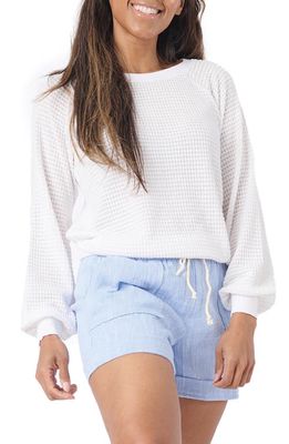 GIBSONLOOK Open Stitch Sweater in White