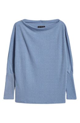 GIBSONLOOK Rib Tunic Sweater in Denim Blue