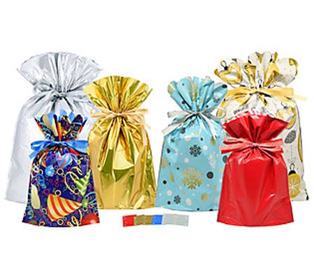 Giftmate 12-Piece Scallop Gift Bags with Gift T gs