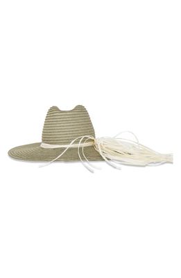 Gigi Burris Millinery Norma Raffia Tassel Hemp Sun Hat in Sage