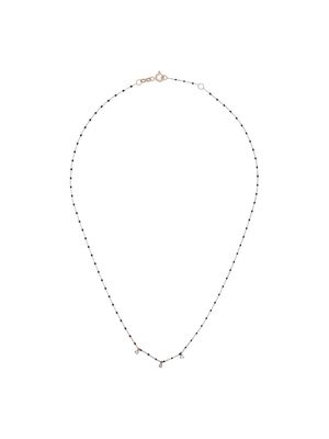 Gigi Clozeau 18kt gold diamond-detail beaded necklace