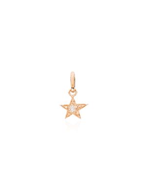 Gigi Clozeau 18kt rose gold and diamond star charm - Pink