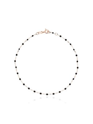 Gigi Clozeau 18kt rose gold beaded anklet - Pink