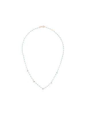 Gigi Clozeau 18kt rose gold diamond beaded necklace