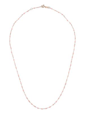 Gigi Clozeau 18kt rose gold Saumon bead necklace - Pink