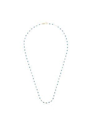 Gigi Clozeau 18kt yellow gold blue diamond necklace