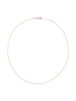 Gigi Clozeau white 18kt rose gold beaded necklace