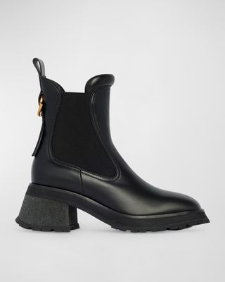 Gigi Leather Chelsea Ankle Boots