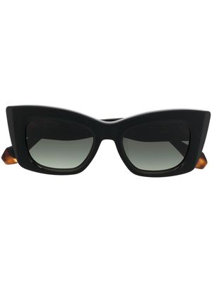 GIGI STUDIOS cat-eye oversize frame sunglasses - Black