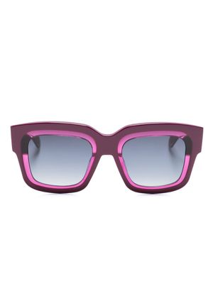 GIGI STUDIOS Dazzle square-frame sunglasses - Purple