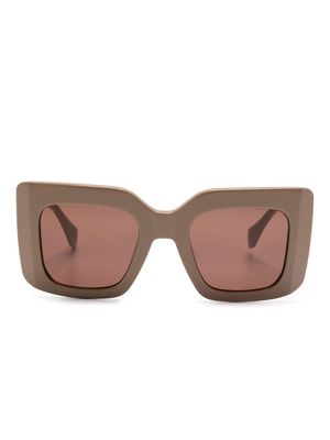 GIGI STUDIOS Dorothea square-shape sunglasses - Brown