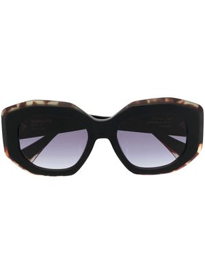 GIGI STUDIOS geometric-frame sunglasses - Black