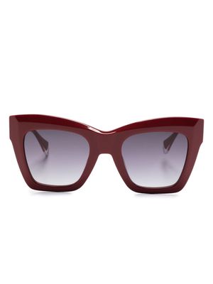 GIGI STUDIOS Gioia cat-eye frame sunglasses - Red