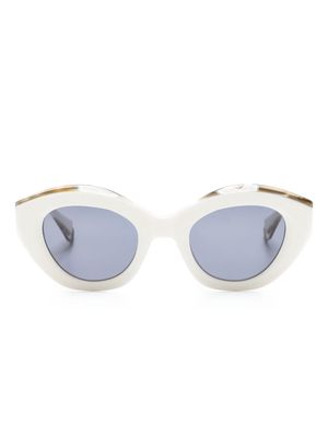 GIGI STUDIOS Kendra cat-eye frame sunglasses - White