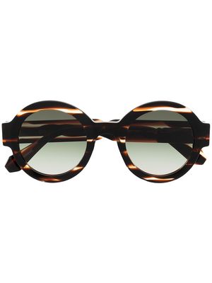 GIGI STUDIOS Laura round tinted sunglasses - Brown