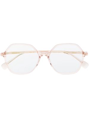 GIGI STUDIOS Lyra geometric-frame glasses - Pink
