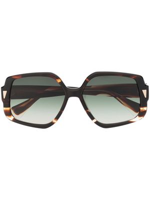GIGI STUDIOS Olympia oversize-frame sunglasses - Brown