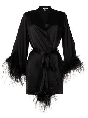 Gilda & Pearl Camille short robe - Black