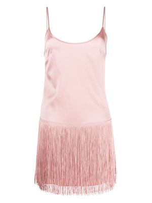 Gilda & Pearl High Society fringe-edge slip dress - Pink