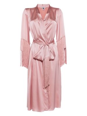 Gilda & Pearl High Society silk robe - Pink