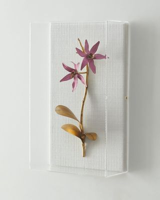 Gilded and Painted Orchid Study 3 Wall Decor