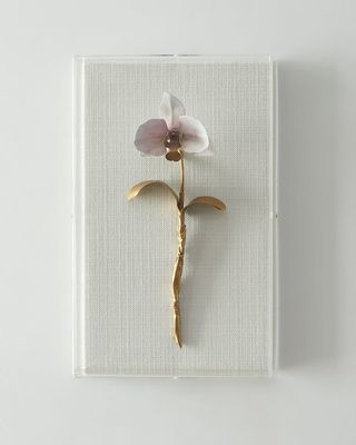 Gilded and Painted Orchid Study 4 Wall Decor