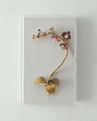 Gilded and Painted Orchid Study 5 Wall Decor