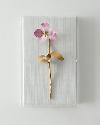 Gilded and Painted Orchid Study 6 Wall Decor