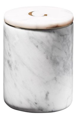 GILDED BODY Lavender Scented Marble Candle in White Marble