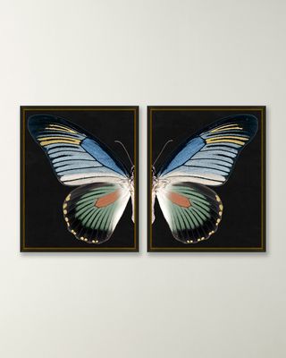 "Gilded Wings 2" Giclees, Set of 2