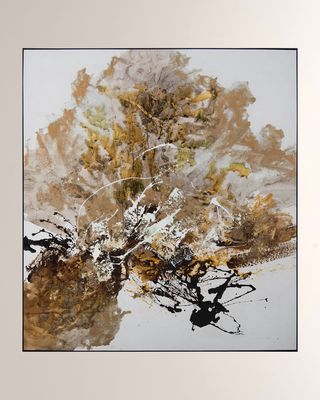 "Gilt and Charcoal" Wall Art by Chen Qi