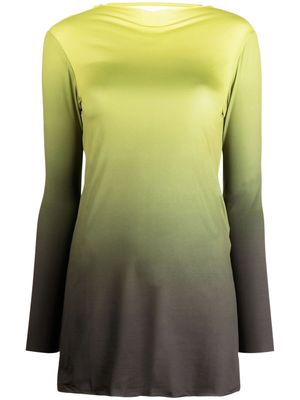 Gimaguas Alba gradient-effect minidress - Green