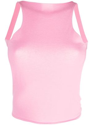 Gimaguas backless fine-knit sleeveless top - Pink