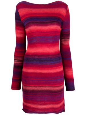 Gimaguas Cezza striped-pattern dress - Red