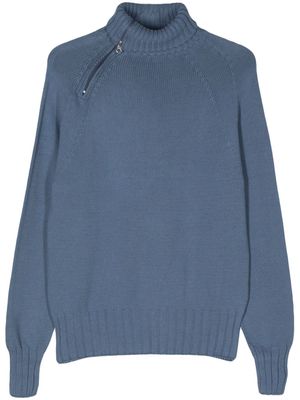 Gimaguas cotton half-zipped jumper - Blue