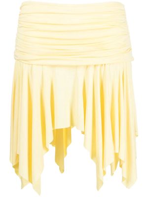 Gimaguas Disco asymmetric miniskirt - Yellow