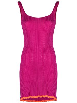 Gimaguas open-back knitted minidress - Pink
