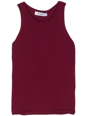 Gimaguas rolled-trim tank top - Purple