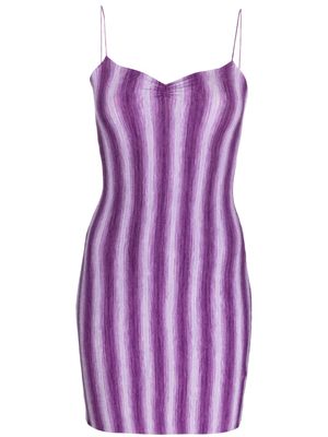 Gimaguas Simi striped-pattern minidress - Purple