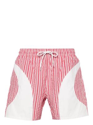 Gimaguas striped swim shorts - Red