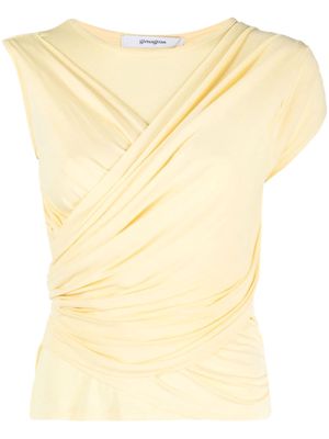 Gimaguas Zoe draped asymmetric top - Yellow