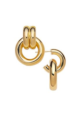 Gina 18K-Gold-Plated Drop Earrings