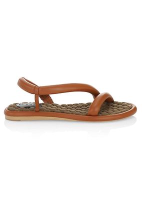 Gina Vegan Leather Flat Sandals